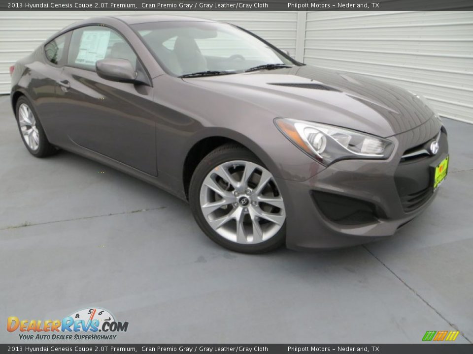 2013 Hyundai Genesis Coupe 2.0T Premium Gran Premio Gray / Gray Leather/Gray Cloth Photo #2