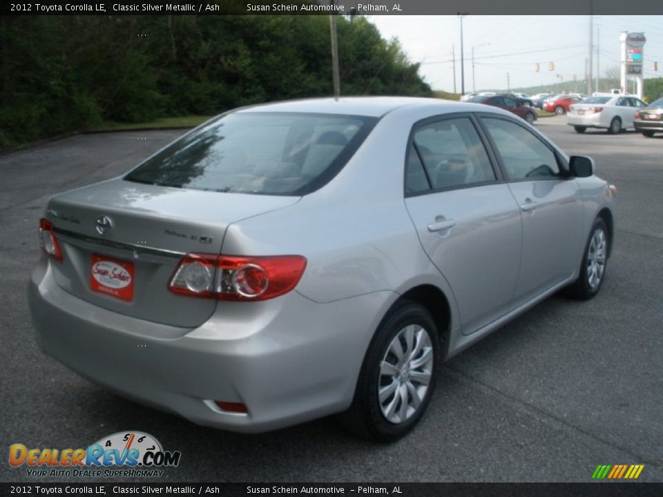 2012 Toyota Corolla LE Classic Silver Metallic / Ash Photo #9