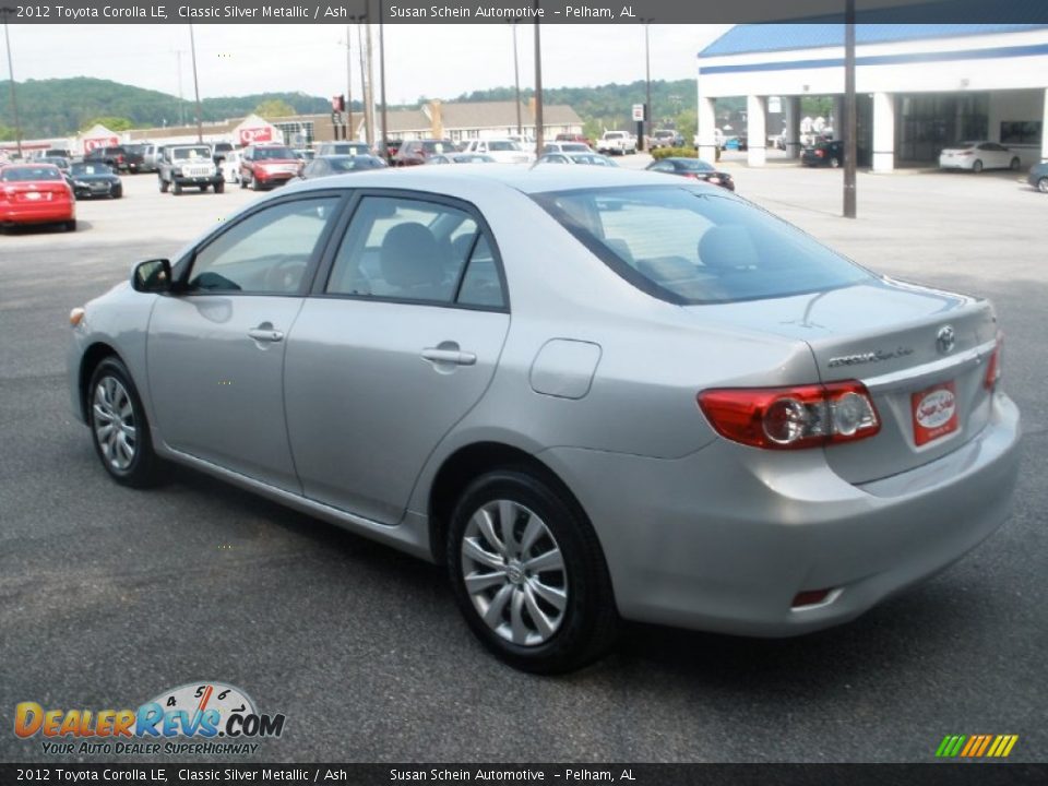 2012 Toyota Corolla LE Classic Silver Metallic / Ash Photo #11