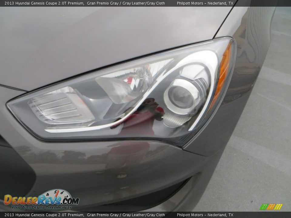 2013 Hyundai Genesis Coupe 2.0T Premium Gran Premio Gray / Gray Leather/Gray Cloth Photo #9