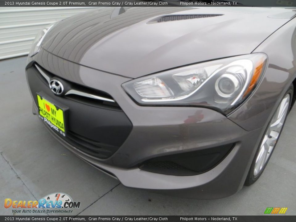 2013 Hyundai Genesis Coupe 2.0T Premium Gran Premio Gray / Gray Leather/Gray Cloth Photo #10