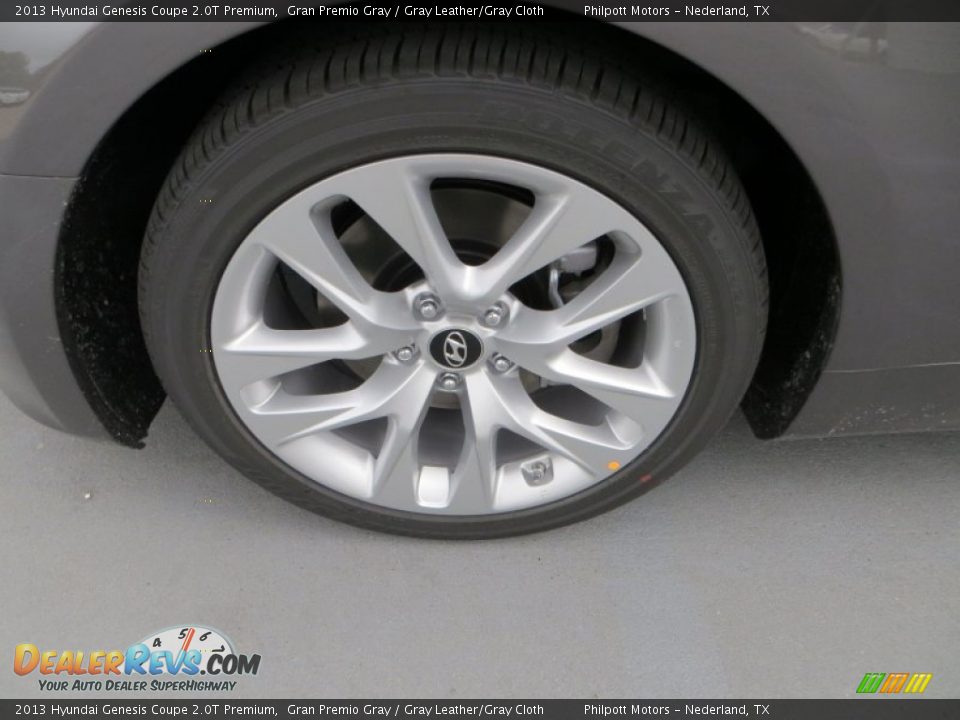 2013 Hyundai Genesis Coupe 2.0T Premium Gran Premio Gray / Gray Leather/Gray Cloth Photo #11