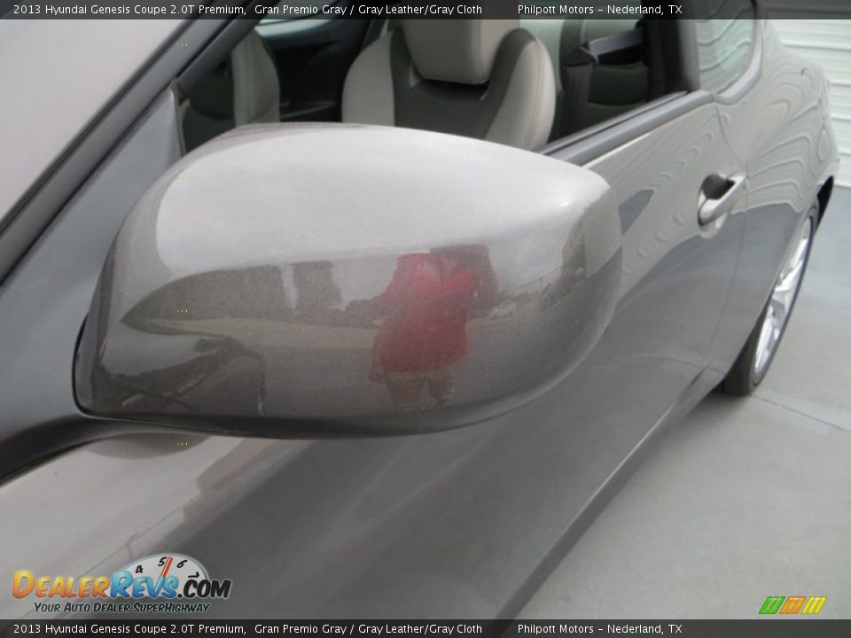 2013 Hyundai Genesis Coupe 2.0T Premium Gran Premio Gray / Gray Leather/Gray Cloth Photo #12