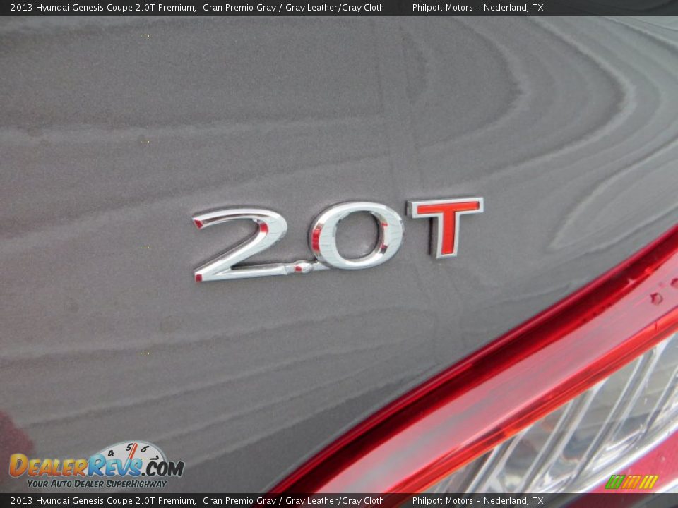 2013 Hyundai Genesis Coupe 2.0T Premium Gran Premio Gray / Gray Leather/Gray Cloth Photo #15