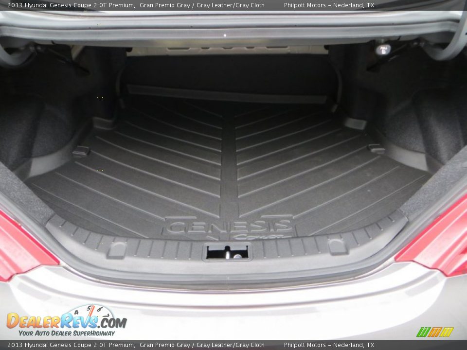 2013 Hyundai Genesis Coupe 2.0T Premium Gran Premio Gray / Gray Leather/Gray Cloth Photo #16