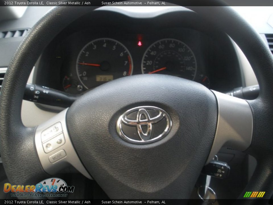 2012 Toyota Corolla LE Classic Silver Metallic / Ash Photo #24
