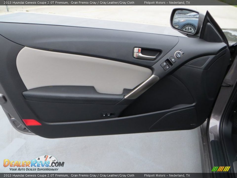 2013 Hyundai Genesis Coupe 2.0T Premium Gran Premio Gray / Gray Leather/Gray Cloth Photo #19