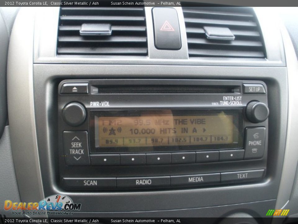 2012 Toyota Corolla LE Classic Silver Metallic / Ash Photo #25