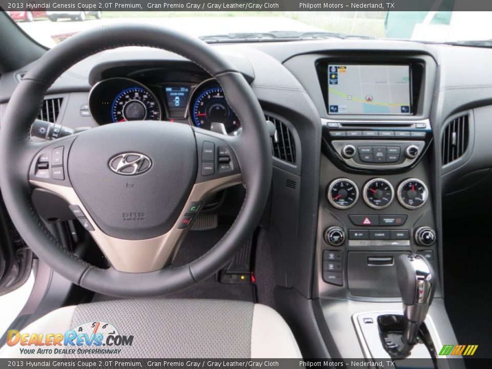 2013 Hyundai Genesis Coupe 2.0T Premium Gran Premio Gray / Gray Leather/Gray Cloth Photo #24