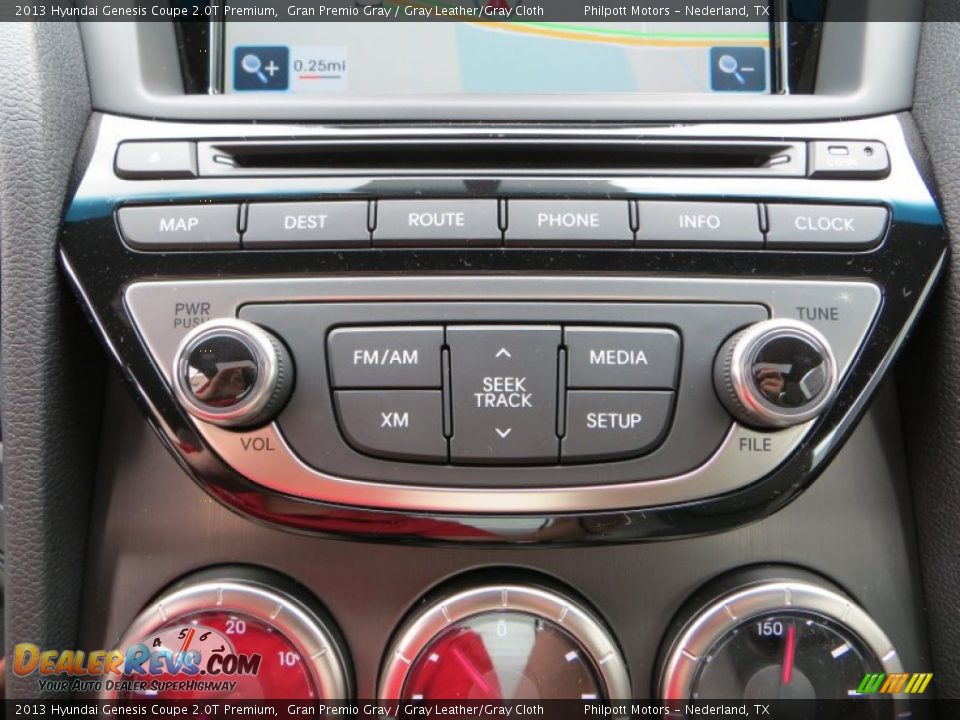 2013 Hyundai Genesis Coupe 2.0T Premium Gran Premio Gray / Gray Leather/Gray Cloth Photo #27