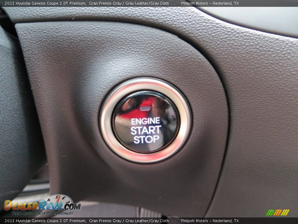 2013 Hyundai Genesis Coupe 2.0T Premium Gran Premio Gray / Gray Leather/Gray Cloth Photo #31
