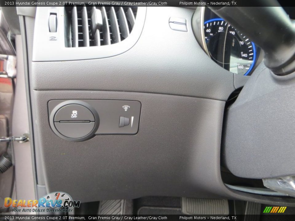 2013 Hyundai Genesis Coupe 2.0T Premium Gran Premio Gray / Gray Leather/Gray Cloth Photo #34