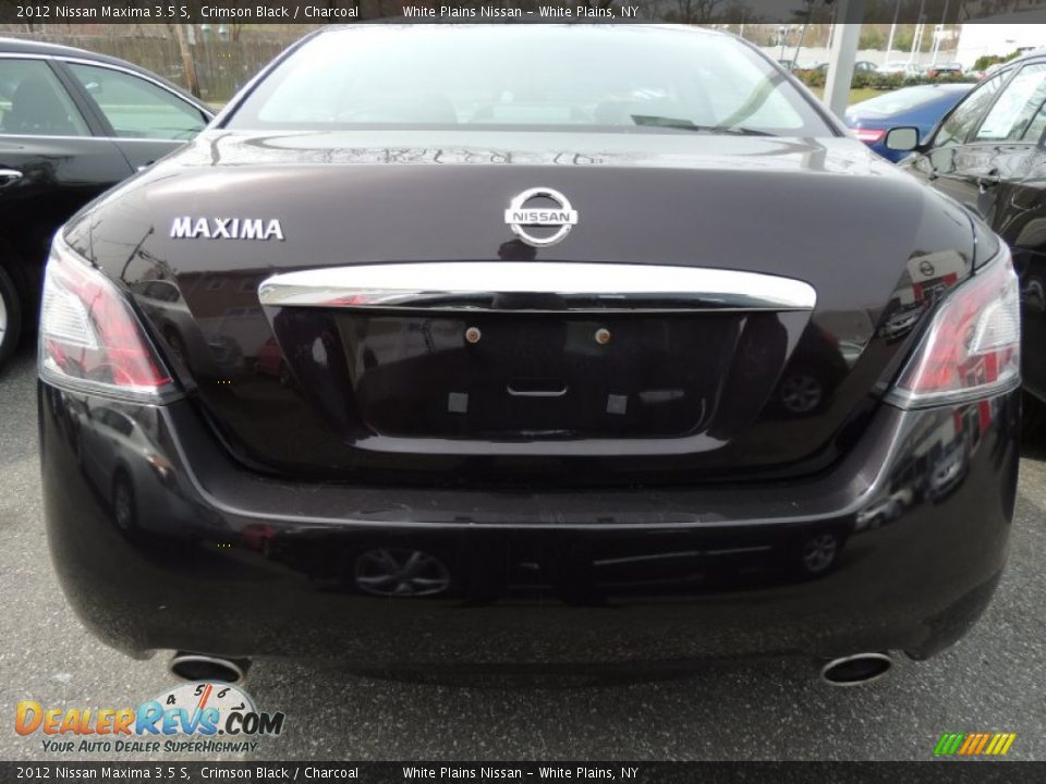 2012 Nissan Maxima 3.5 S Crimson Black / Charcoal Photo #5