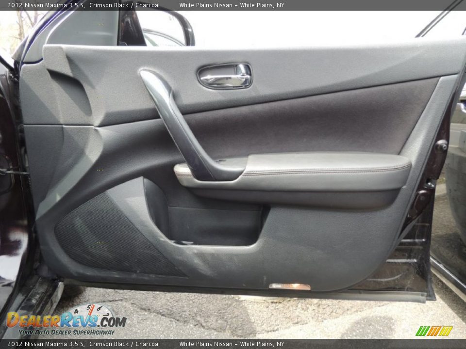2012 Nissan Maxima 3.5 S Crimson Black / Charcoal Photo #8
