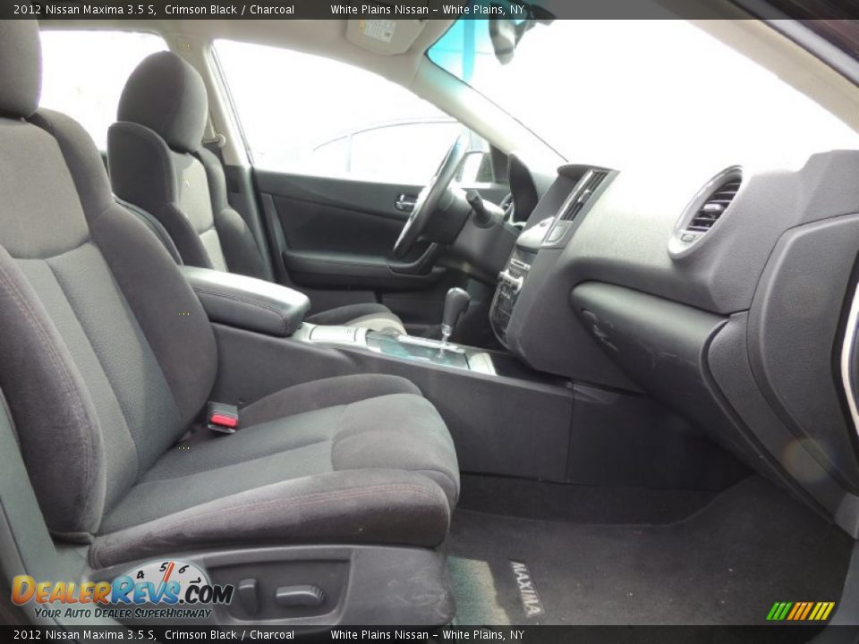 2012 Nissan Maxima 3.5 S Crimson Black / Charcoal Photo #10
