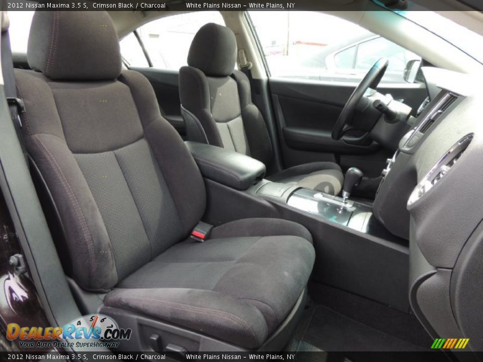 2012 Nissan Maxima 3.5 S Crimson Black / Charcoal Photo #11