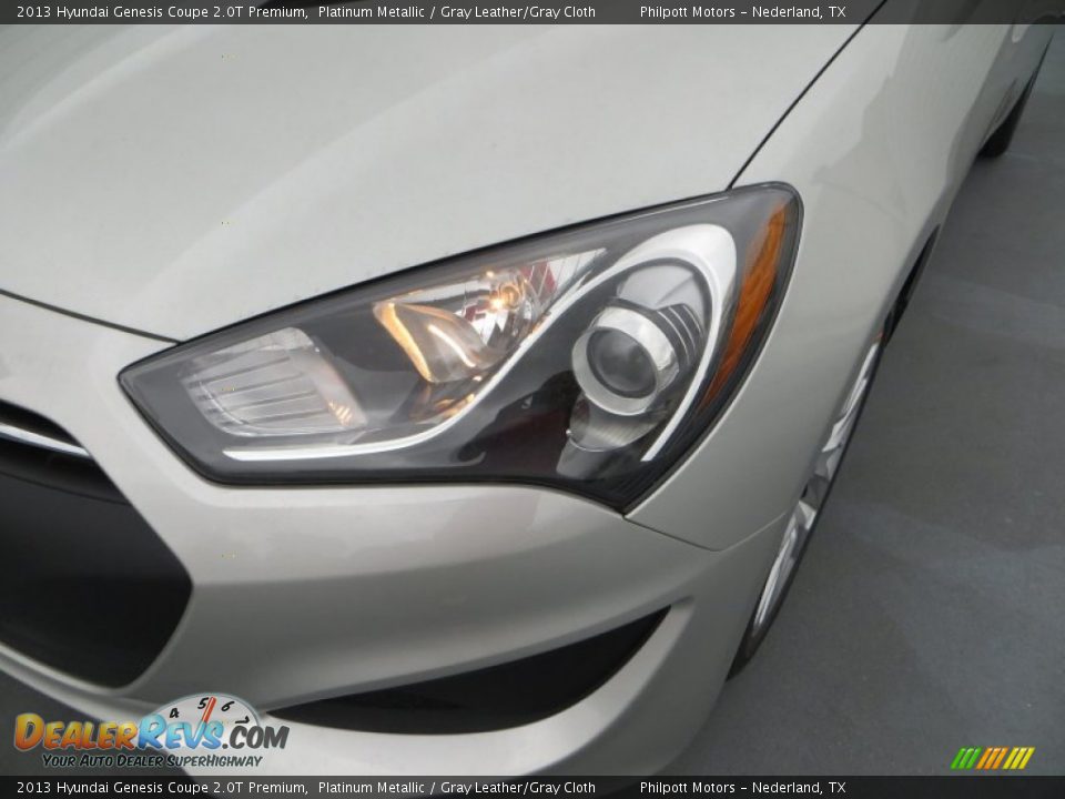 2013 Hyundai Genesis Coupe 2.0T Premium Platinum Metallic / Gray Leather/Gray Cloth Photo #9