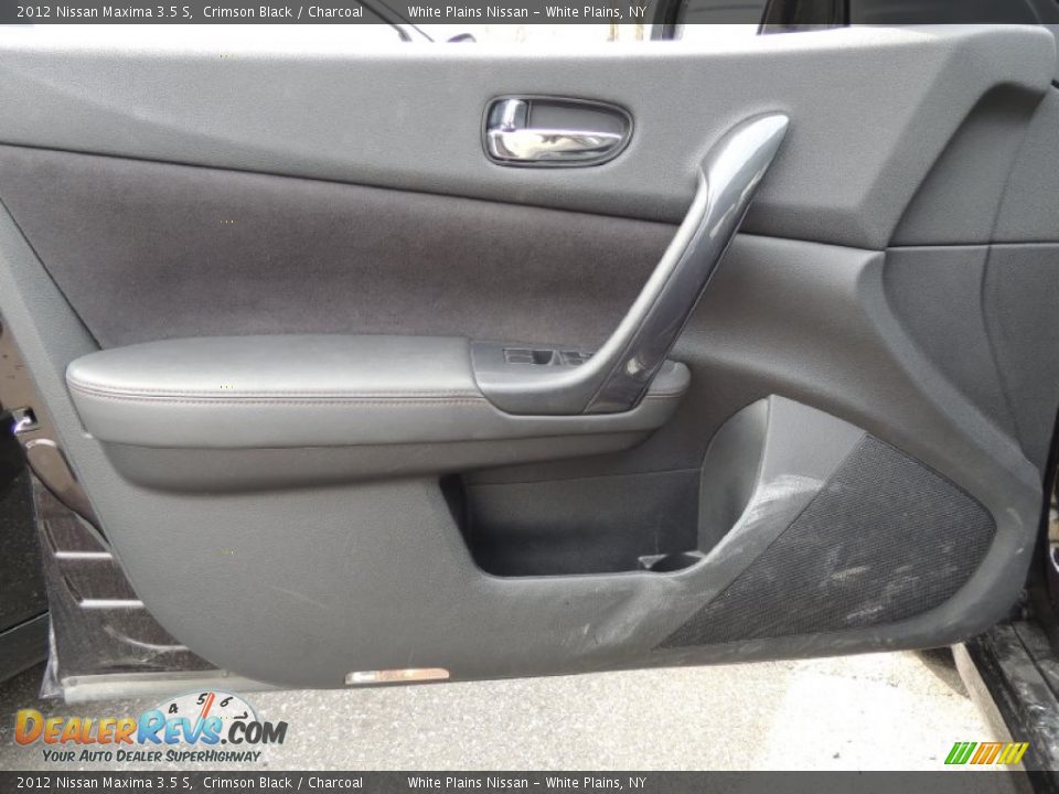 2012 Nissan Maxima 3.5 S Crimson Black / Charcoal Photo #12