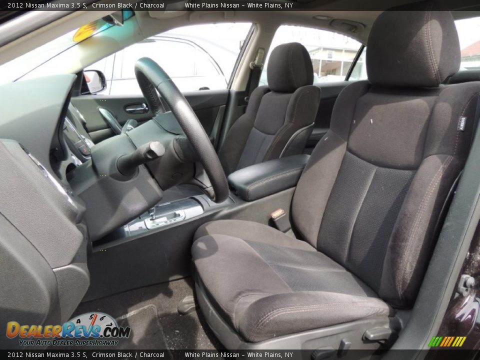 2012 Nissan Maxima 3.5 S Crimson Black / Charcoal Photo #14