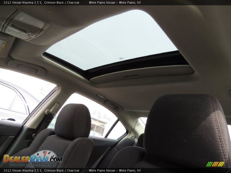 2012 Nissan Maxima 3.5 S Crimson Black / Charcoal Photo #15