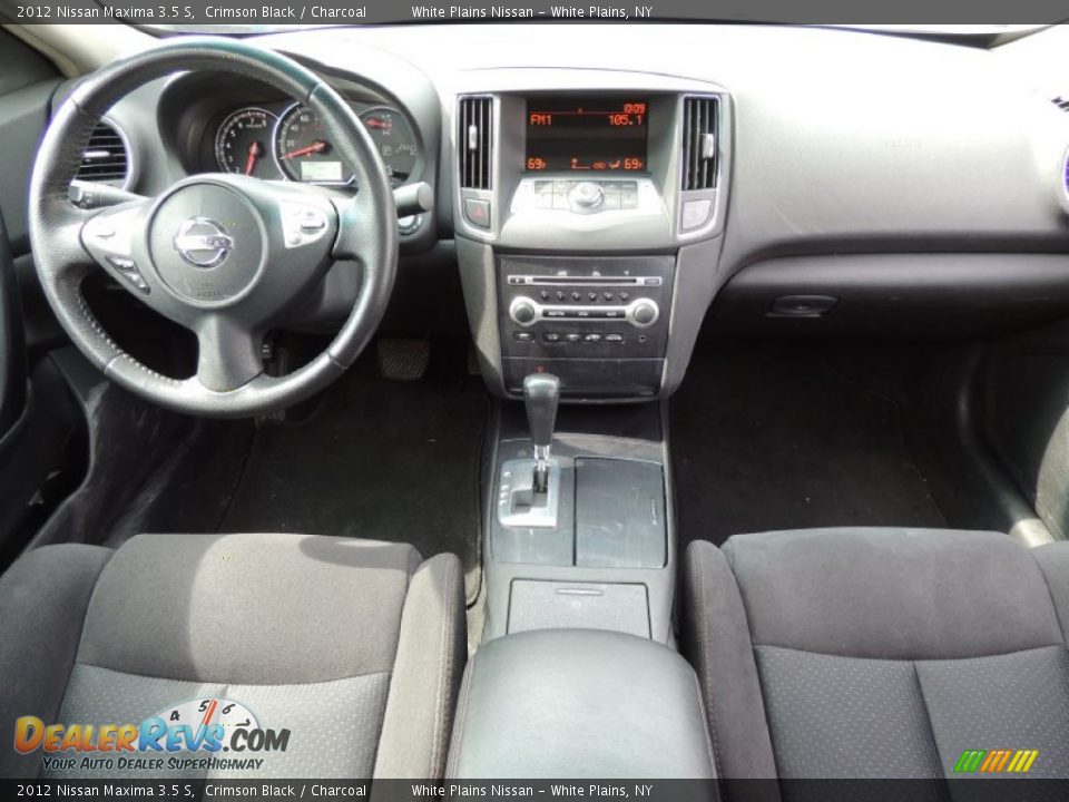 2012 Nissan Maxima 3.5 S Crimson Black / Charcoal Photo #16