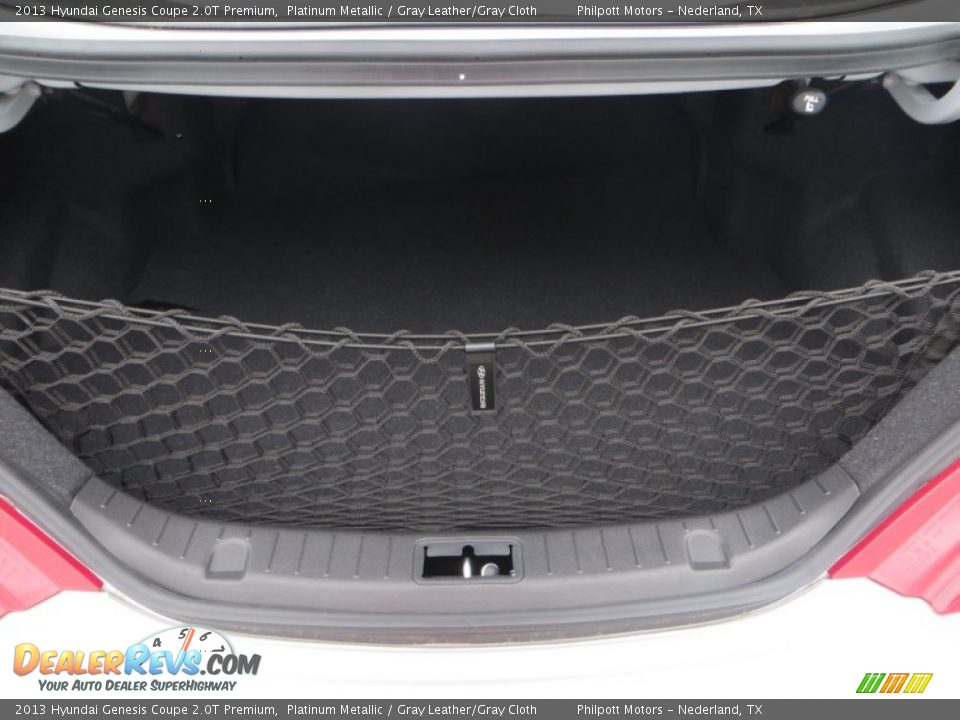 2013 Hyundai Genesis Coupe 2.0T Premium Platinum Metallic / Gray Leather/Gray Cloth Photo #16
