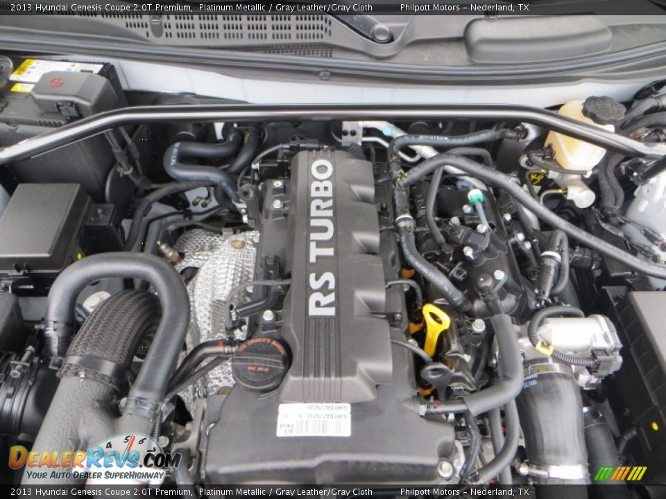 2013 Hyundai Genesis Coupe 2.0T Premium Platinum Metallic / Gray Leather/Gray Cloth Photo #17