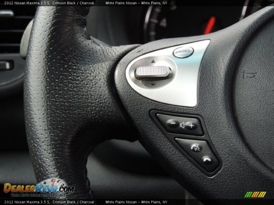 2012 Nissan Maxima 3.5 S Crimson Black / Charcoal Photo #20