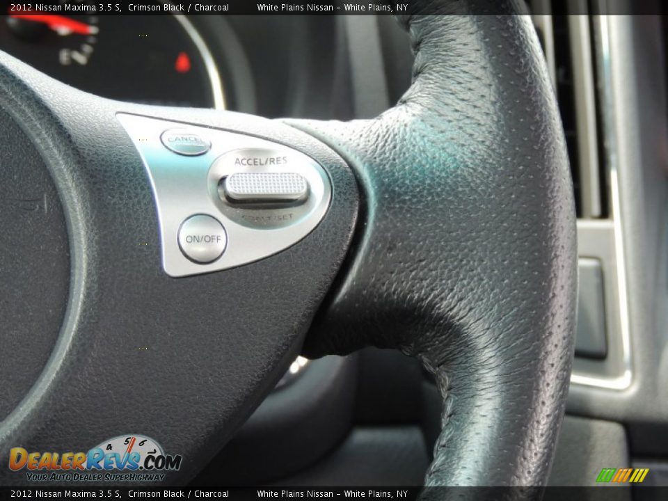 2012 Nissan Maxima 3.5 S Crimson Black / Charcoal Photo #21