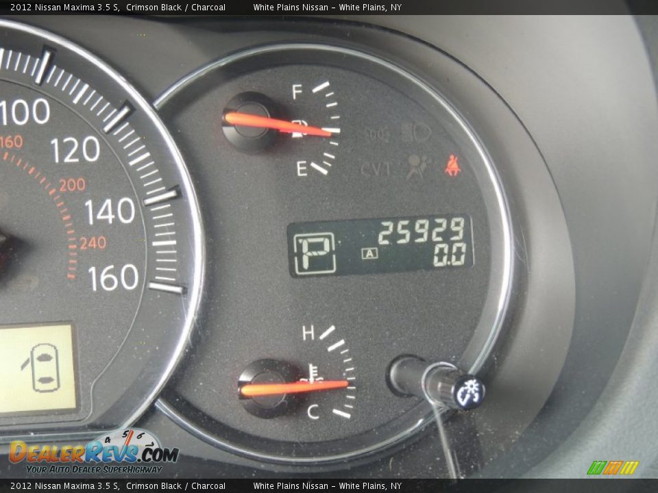 2012 Nissan Maxima 3.5 S Crimson Black / Charcoal Photo #22