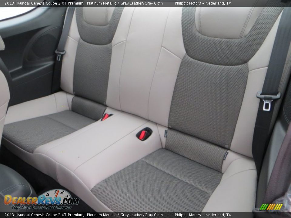 2013 Hyundai Genesis Coupe 2.0T Premium Platinum Metallic / Gray Leather/Gray Cloth Photo #23