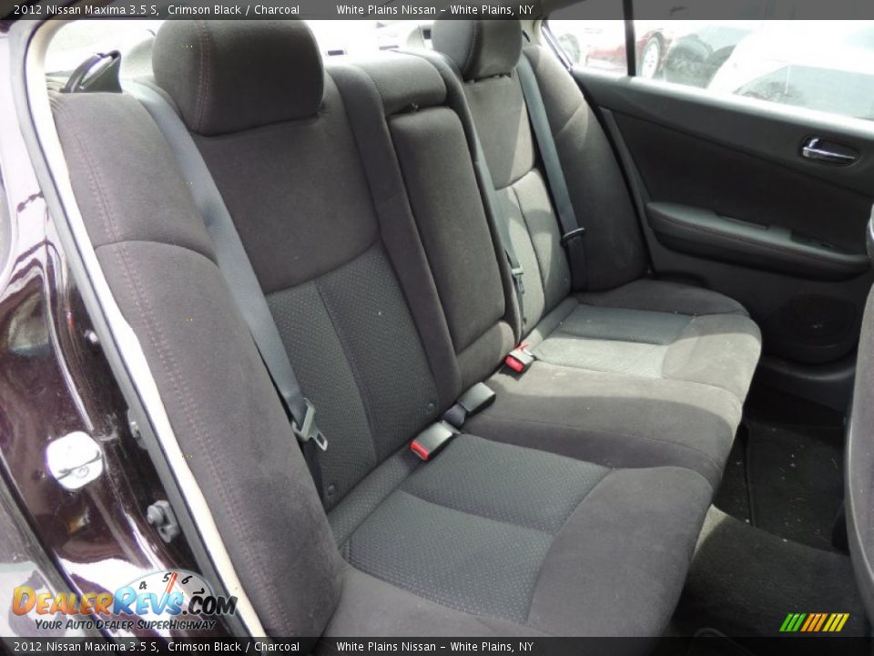 2012 Nissan Maxima 3.5 S Crimson Black / Charcoal Photo #24