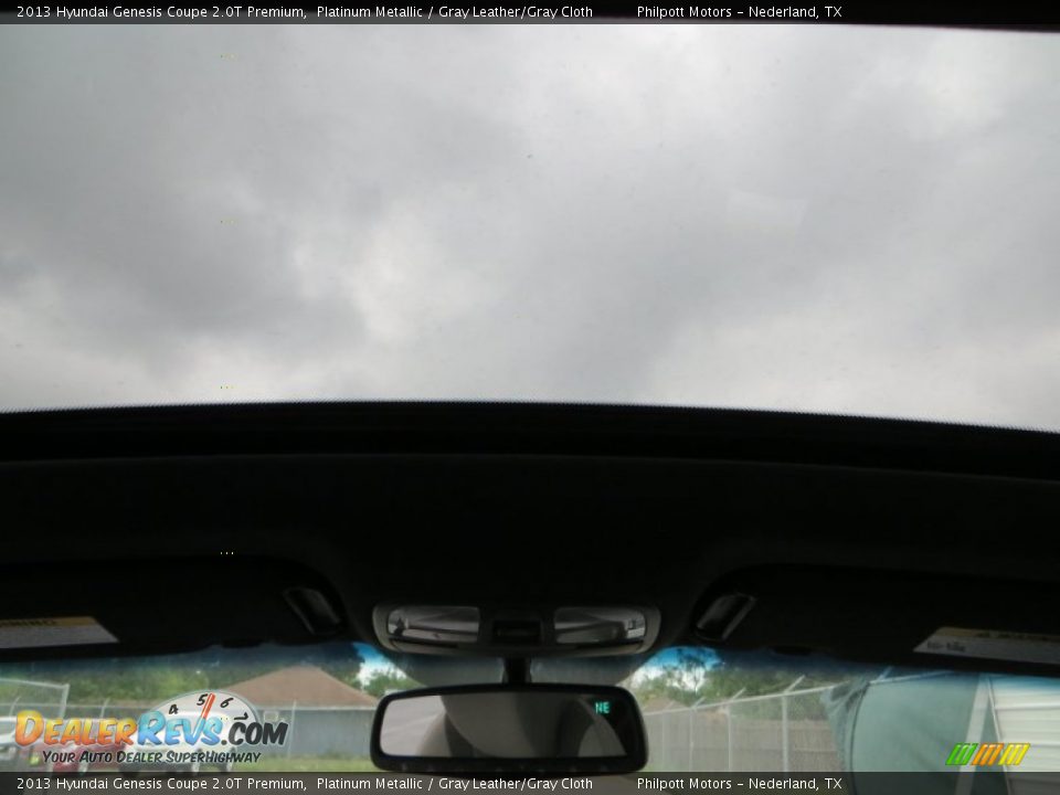 2013 Hyundai Genesis Coupe 2.0T Premium Platinum Metallic / Gray Leather/Gray Cloth Photo #24