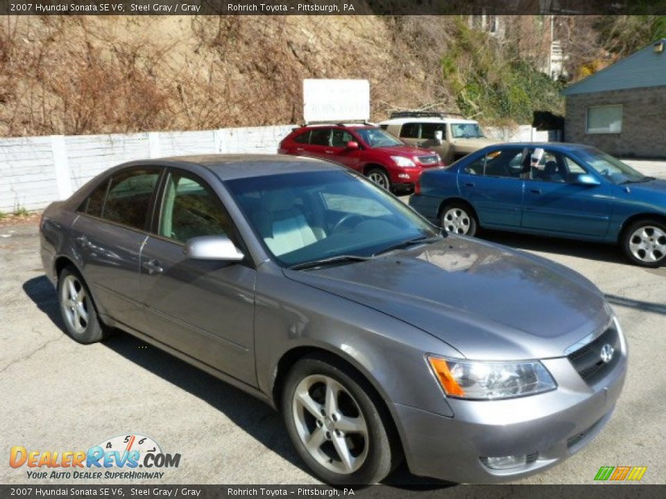 2007 Hyundai Sonata SE V6 Steel Gray / Gray Photo #1