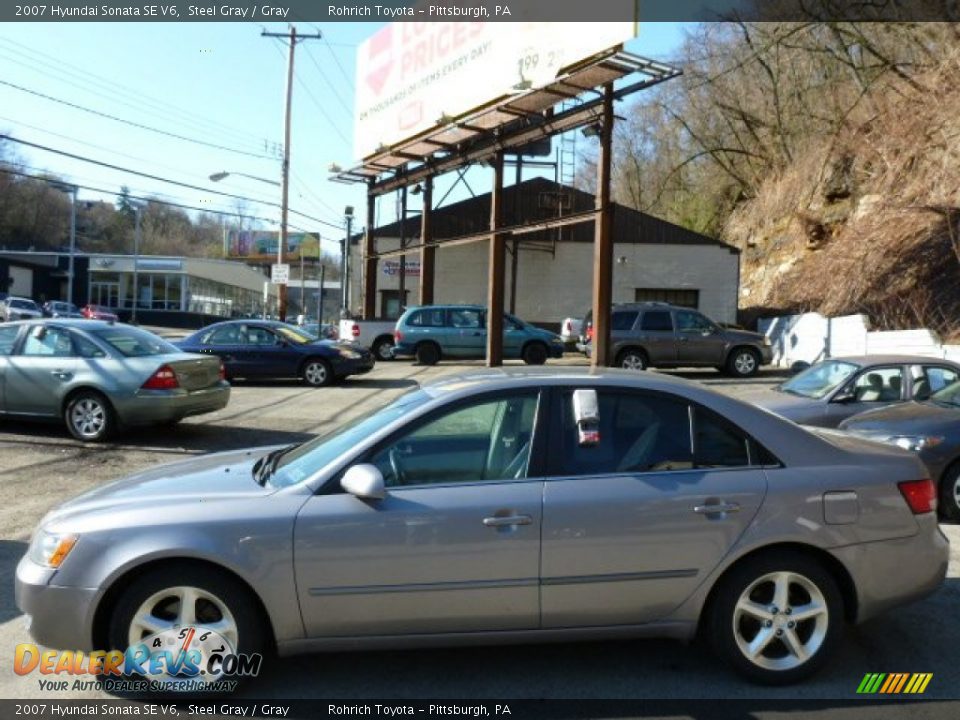 2007 Hyundai Sonata SE V6 Steel Gray / Gray Photo #2