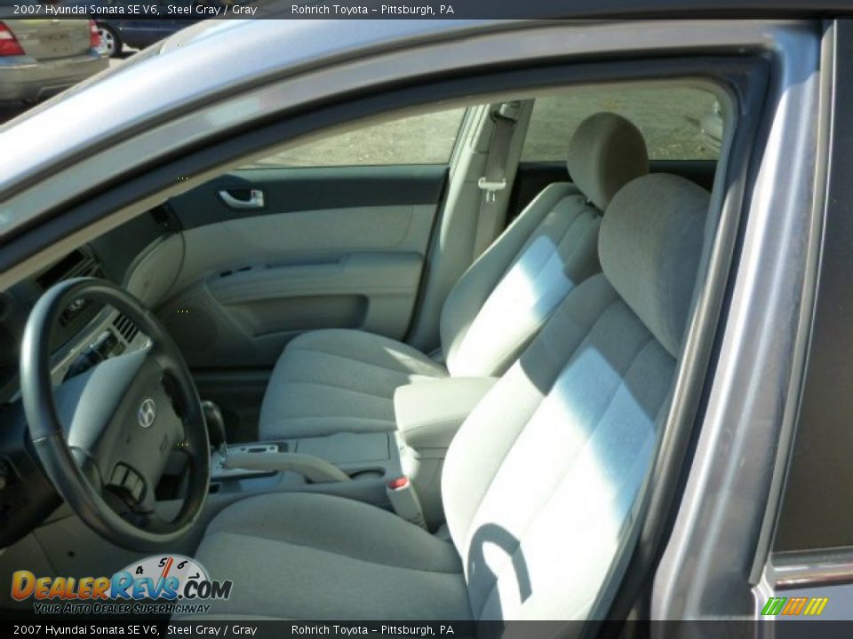 2007 Hyundai Sonata SE V6 Steel Gray / Gray Photo #4