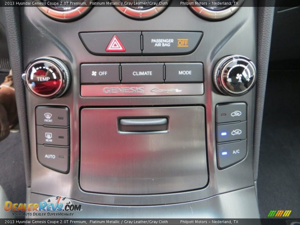 2013 Hyundai Genesis Coupe 2.0T Premium Platinum Metallic / Gray Leather/Gray Cloth Photo #30