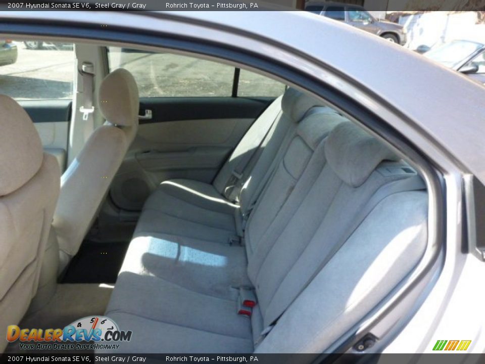 2007 Hyundai Sonata SE V6 Steel Gray / Gray Photo #5