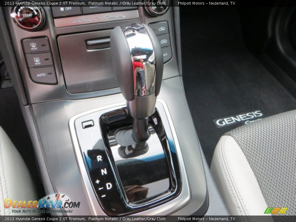 2013 Hyundai Genesis Coupe 2.0T Premium Platinum Metallic / Gray Leather/Gray Cloth Photo #31