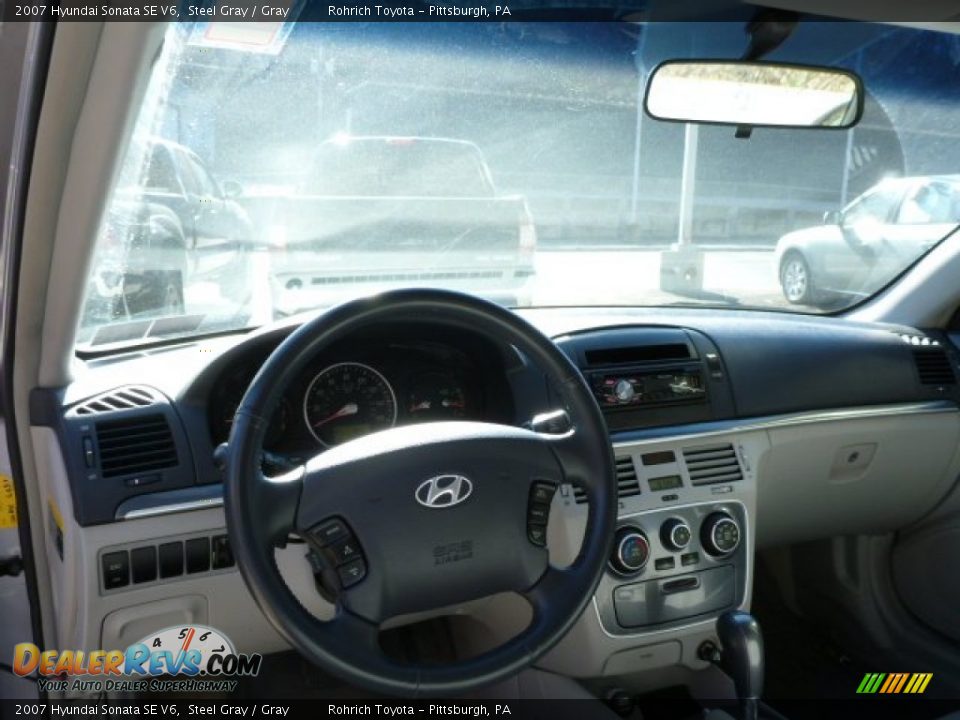 2007 Hyundai Sonata SE V6 Steel Gray / Gray Photo #6