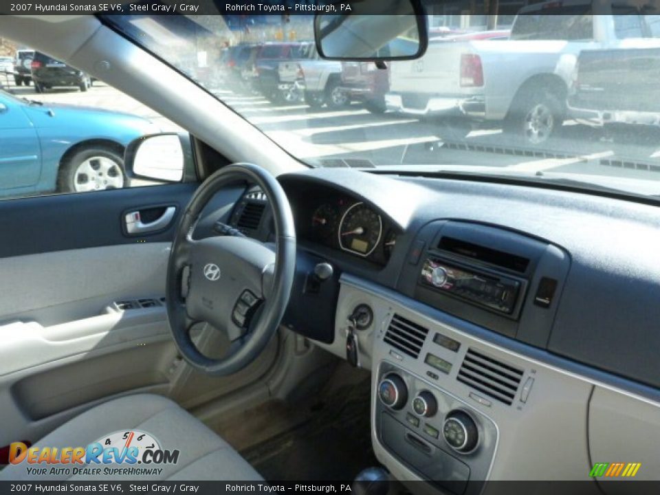 2007 Hyundai Sonata SE V6 Steel Gray / Gray Photo #7