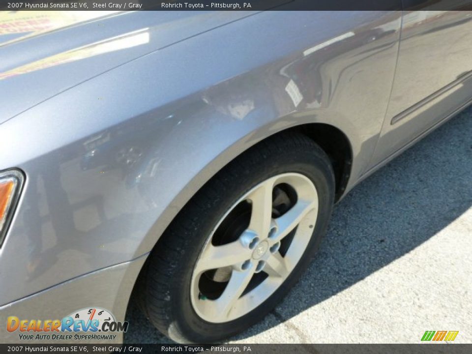 2007 Hyundai Sonata SE V6 Steel Gray / Gray Photo #8