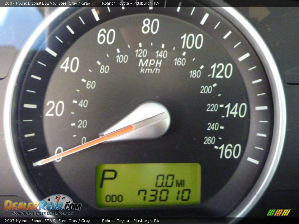 2007 Hyundai Sonata SE V6 Steel Gray / Gray Photo #9