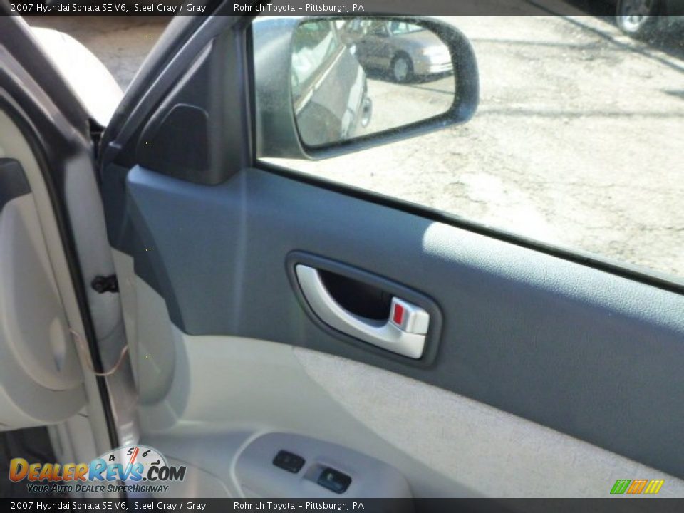 2007 Hyundai Sonata SE V6 Steel Gray / Gray Photo #11