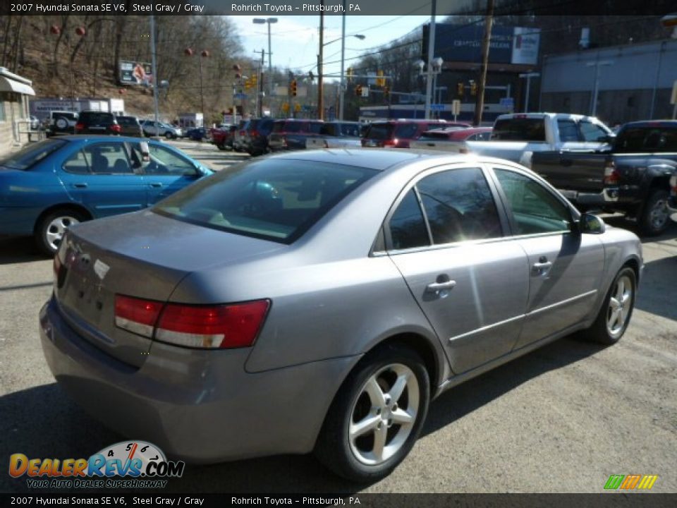2007 Hyundai Sonata SE V6 Steel Gray / Gray Photo #12