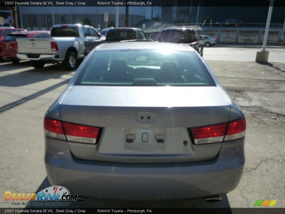 2007 Hyundai Sonata SE V6 Steel Gray / Gray Photo #13