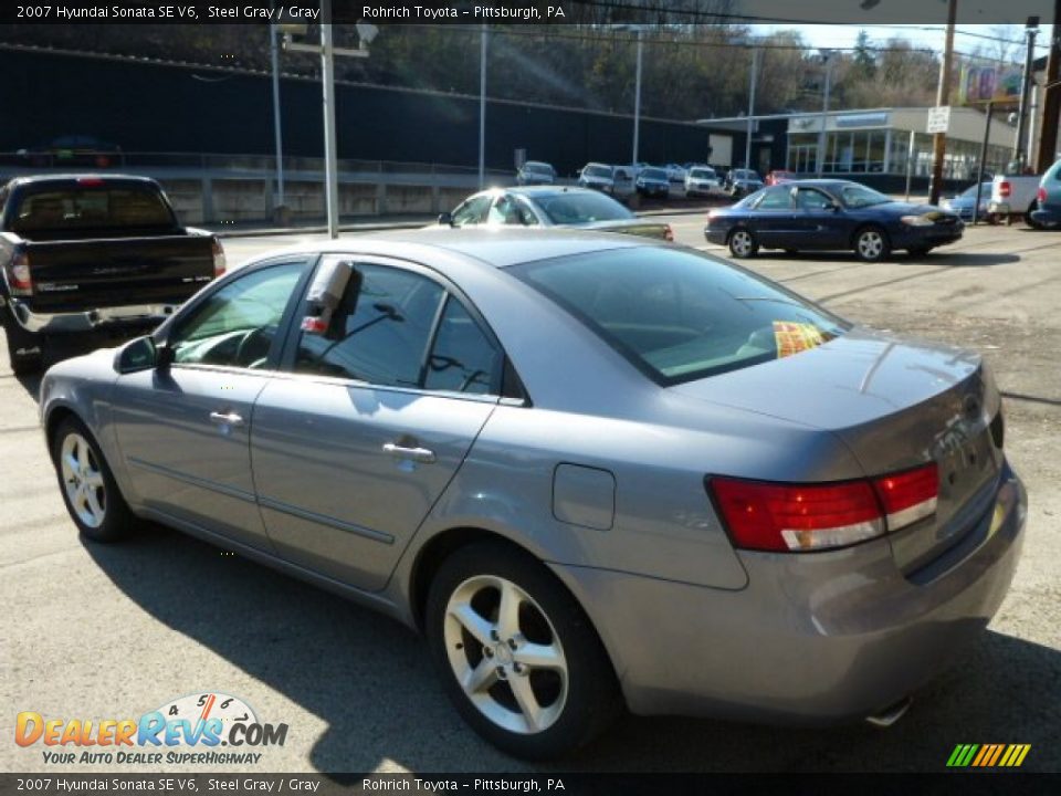 2007 Hyundai Sonata SE V6 Steel Gray / Gray Photo #14