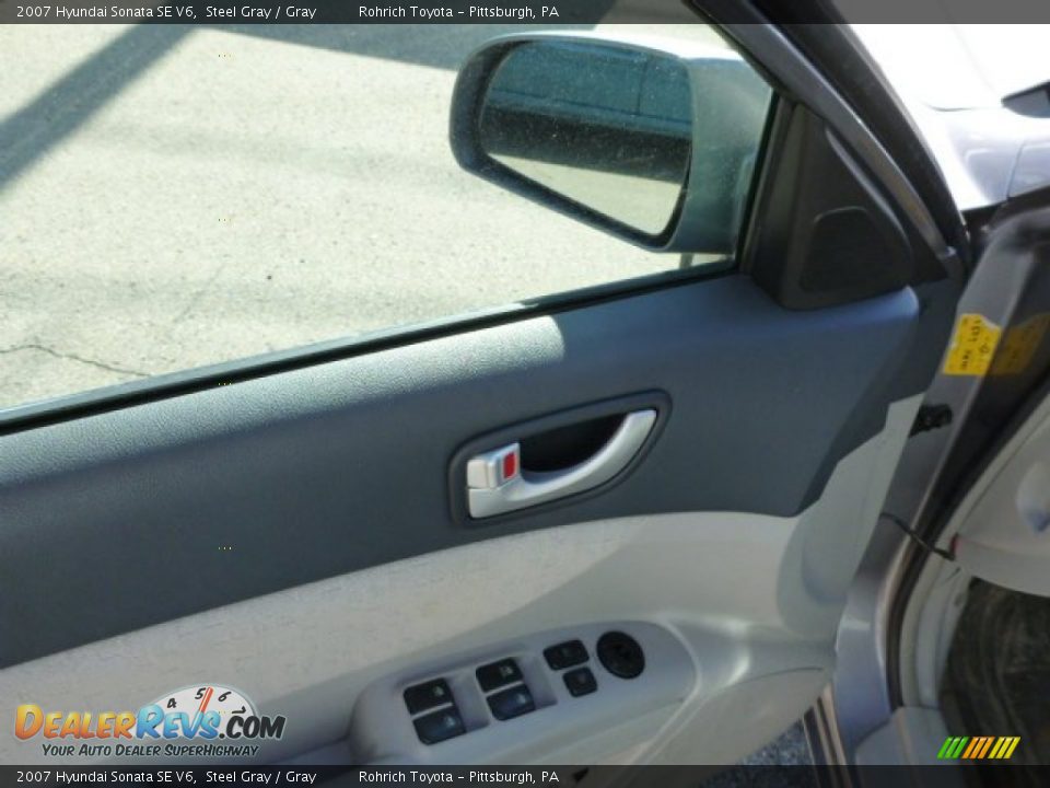 2007 Hyundai Sonata SE V6 Steel Gray / Gray Photo #17