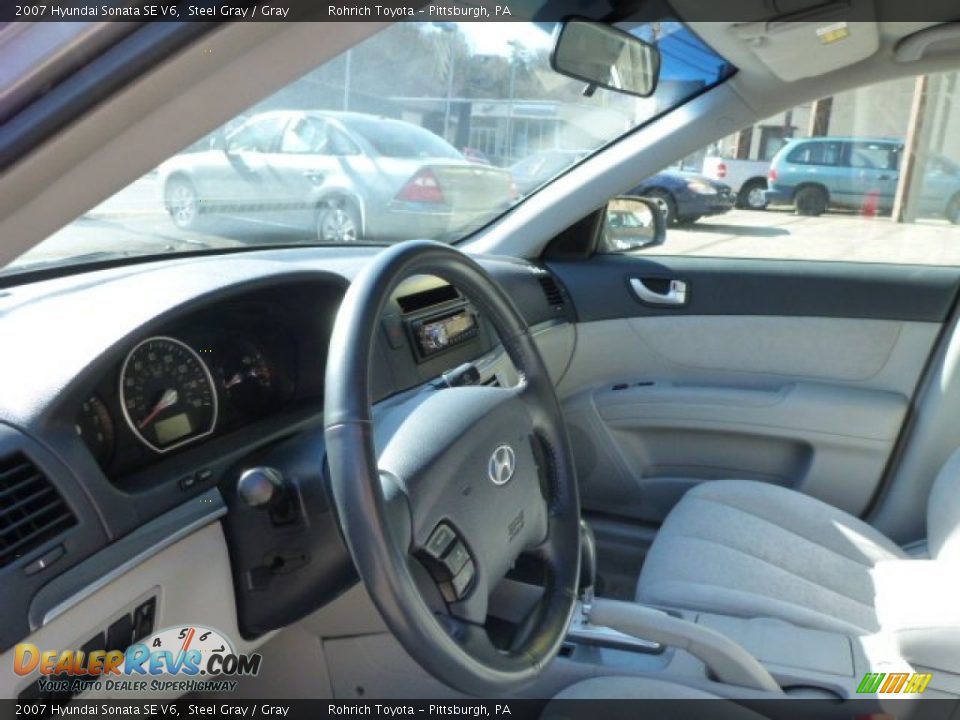 2007 Hyundai Sonata SE V6 Steel Gray / Gray Photo #18