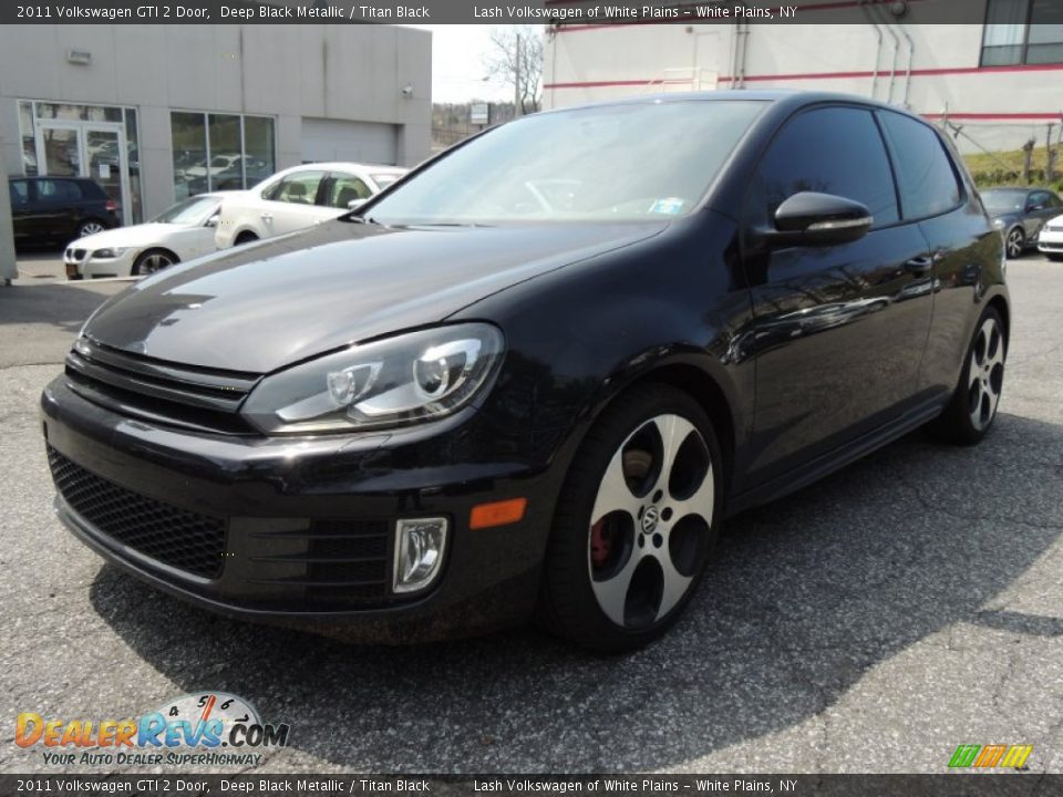 2011 Volkswagen GTI 2 Door Deep Black Metallic / Titan Black Photo #1